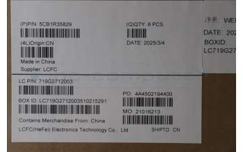 Lenovo 5CB1R35829 D-Cover, 83L7, Arctic Grey