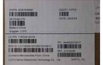 Lenovo 5CB1R36997 C-Cover with keyboard, UK English, Arctic Grey, Non_Backlight