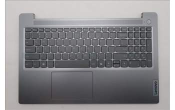 Lenovo 5CB1R37533 C-Cover with keyboard, US English Euro, Arctic Grey, Backlight, US