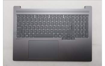 Lenovo 5CB1R61125 C-Cover with keyboard, UK English, Luna Grey, DIS, UK
