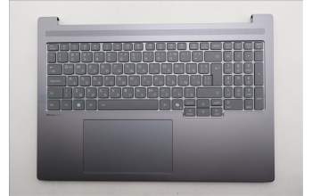 Lenovo 5CB1R61130 C-Cover with keyboard, Bulgarian, Luna Grey, UMA, UK