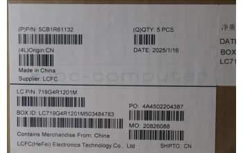 Lenovo 5CB1R61132 C-Cover with keyboard, English, Luna Grey, UMA