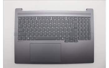 Lenovo 5CB1R61132 C-Cover with keyboard, English, Luna Grey, UMA, US