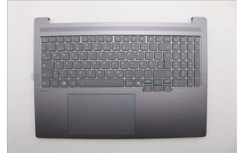 Lenovo 5CB1R61137 C-Cover with keyboard, German, Luna Grey, UMA