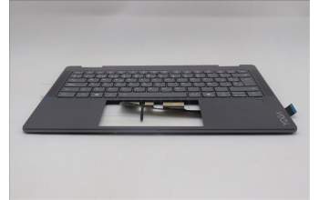 Lenovo 5CB1R61235 C-Cover with keyboard, Spanish, Luna Grey, FingerPrint, Puresight Logo, UK