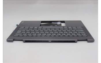 Lenovo 5CB1R61235 C-Cover with keyboard, Spanish, Luna Grey, FingerPrint, Puresight Logo, UK