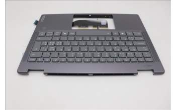 Lenovo 5CB1R61236 C-Cover with keyboard, Switzerland, Luna Grey, FingerPrint, Puresight Logo, UK