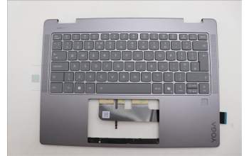 Lenovo 5CB1R61240 C-Cover with keyboard, UK English, Luna Grey, FingerPrint, Puresight Logo, UK
