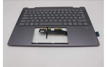 Lenovo 5CB1R61240 C-Cover with keyboard, UK English, Luna Grey, FingerPrint, Puresight Logo, UK
