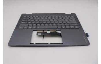 Lenovo 5CB1R61241 C-Cover with keyboard, US English Euro, Luna Grey, FingerPrint, Puresight Logo