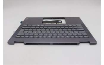 Lenovo 5CB1R61246 C-Cover with keyboard, Belgian, Luna Grey, FingerPrint, Puresight Logo, UK
