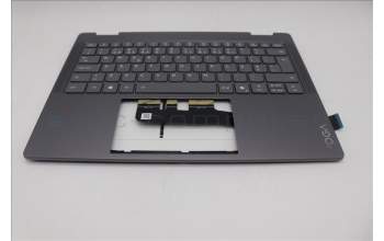 Lenovo 5CB1R61262 C-Cover with keyboard, Portuguese, Luna Grey, Non_FingerPrint, Puresight Logo