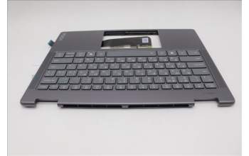 Lenovo 5CB1R61263 C-Cover with keyboard, Russian, Luna Grey, Non-FingerPrint, Puresight Logo, US