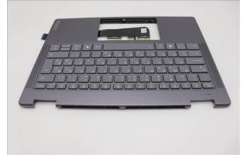 Lenovo 5CB1R61264 C-Cover with keyboard, Slovenian, Luna Grey, Non-FingerPrint, Puresight Logo, UK