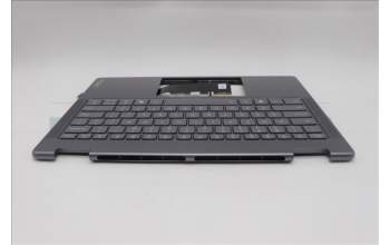 Lenovo 5CB1R61272 C-Cover with keyboard, English, Luna Grey, Non-FingerPrint, Puresight Logo, US