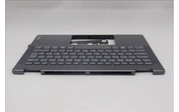 Lenovo 5CB1R61276 C-Cover with keyboard, Belgian, Luna Grey, Non-FingerPrint, Puresight Logo, UK