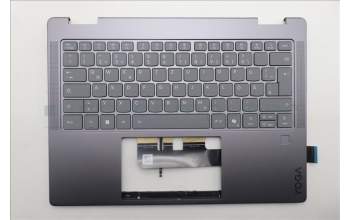 Lenovo 5CB1R61524 C-Cover with keyboard, German, Luna Grey, FingerPrint, Non_Puresight Logo