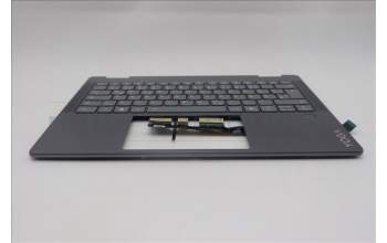 Lenovo 5CB1R61524 C-Cover with keyboard, German, Luna Grey, FingerPrint, Non-Puresight Logo, UK