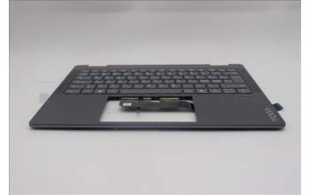 Lenovo 5CB1R61526 C-Cover with keyboard, Norwegian, Luna Grey, FingerPrint, Non-Puresight Logo, UK