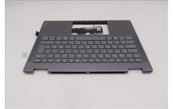 Lenovo 5CB1R61557 C-Cover with keyboard, Portuguese, Luna Grey, Non-FingerPrint, Non-Puresight Logo, UK