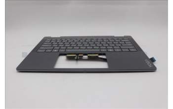 Lenovo 5CB1R61558 C-Cover with keyboard, Russian, Luna Grey, Non-FingerPrint, Non-Puresight Logo, US