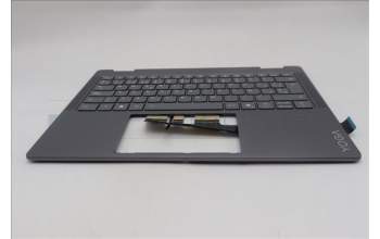 Lenovo 5CB1R61560 C-Cover with keyboard, Spanish, Luna Grey, Non-FingerPrint, Non-Puresight Logo, UK
