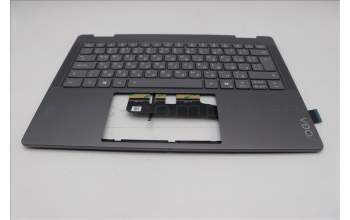 Lenovo 5CB1R61569 C-Cover with keyboard, Bulgarian, Luna Grey, Non-FingerPrint, Non-Puresight Logo, UK
