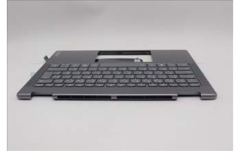 Lenovo 5CB1R61573 C-Cover with keyboard, French, Luna Grey, Non-FingerPrint, Non-Puresight Logo, US
