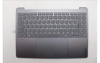 Lenovo 5CB1R61662 C-Cover with keyboard, Spanish, Luna Grey, Puresight Logo, Screw, UK