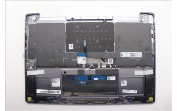 Lenovo 5CB1R61674 C-Cover with keyboard, English, Luna Grey, Non_Puresight Logo, Screw