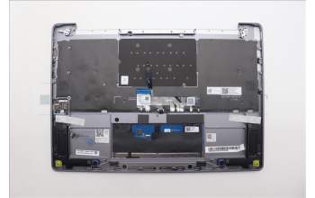Lenovo 5CB1R61679 C-Cover with keyboard, German, Luna Grey, Non-Puresight Logo, Screw, UK