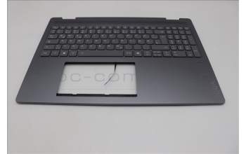 Lenovo 5CB1R68001 C-Cover with keyboard, German, Luna Grey, Puresight Logo, FingerPrint, UK