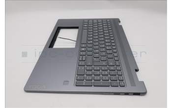 Lenovo 5CB1R68002 C-Cover with keyboard, German, Luna Grey, Non-Puresight Logo, FingerPrint, UK