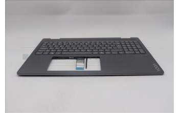 Lenovo 5CB1R68005 C-Cover with keyboard, Norwegian, Luna Grey, Puresight Logo, FingerPrint, UK