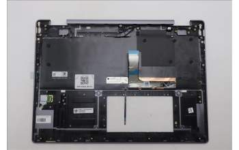 Lenovo 5CB1R68007 C-Cover with keyboard, Portuguese, Luna Grey, Puresight Logo, FingerPrint, UK