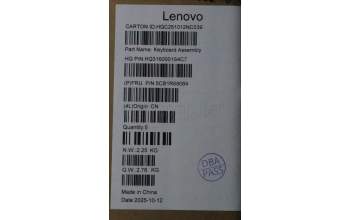Lenovo 5CB1R68084 C-Cover with keyboard, UK English, Luna Grey, Non_Puresight Logo, Non_FingerPrint