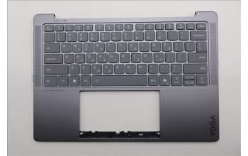 Lenovo 5CB1R68297 C-Cover with keyboard, Greek, Luna Grey, Puresight Logo, US