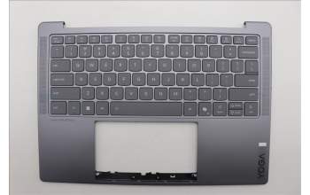 Lenovo 5CB1R68326 C-Cover with keyboard, English, Luna Grey, Non-Puresight Logo, US