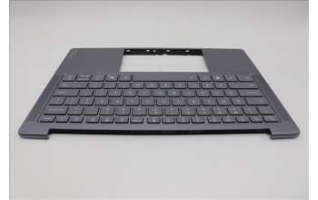 Lenovo 5CB1R68326 C-Cover with keyboard, English, Luna Grey, Non-Puresight Logo, US