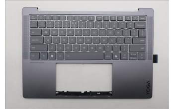 Lenovo 5CB1R68328 C-Cover with keyboard, US English Euro, Luna Grey, Non-Puresight Logo, US