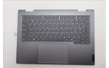 Lenovo 5CB1R70690 C-Cover with keyboard, Czech Slovakian, Luna Grey, Backlight, UK