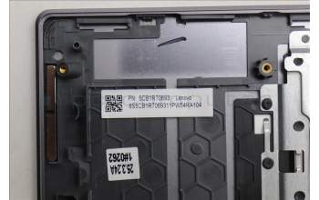 Lenovo 5CB1R70693 C-Cover with keyboard, Nordic, Luna Grey, Backlight, UK