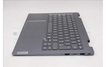 Lenovo 5CB1R71034 C-Cover with keyboard, UK English, Luna Grey, Backlight, UK