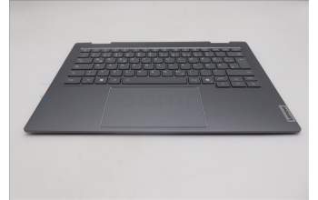 Lenovo 5CB1R71045 C-Cover with keyboard, German, Luna Grey, Backlight, UK