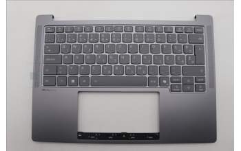 Lenovo 5CB1R71078 C-Cover with keyboard, Slovenian, Luna Grey, UK