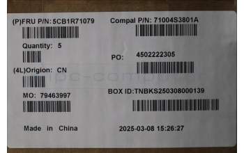 Lenovo 5CB1R71079 C-Cover with keyboard, Switzerland, Luna Grey, UK