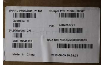 Lenovo 5CB1R71161 COVER Upper Case ASM_POR C 83JL LG