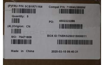 Lenovo 5CB1R71164 C-Cover with keyboard, Nordic, Luna Grey, UK