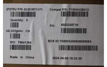 Lenovo 5CB1R71171 C-Cover with keyboard, Slovenian, Luna Grey, UK