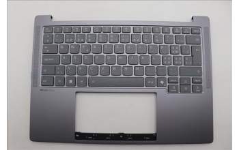 Lenovo 5CB1R71172 C-Cover with keyboard, Switzerland, Luna Grey, UK